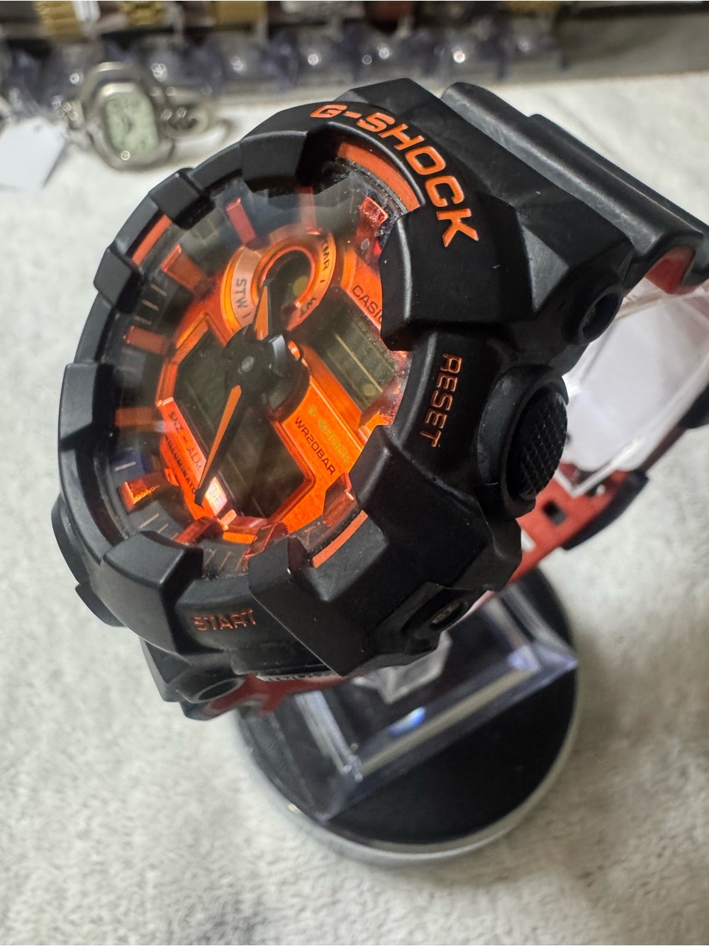 Casio G-Shock Black and Orange Rugged Sport Watch - Picture 5 of 9